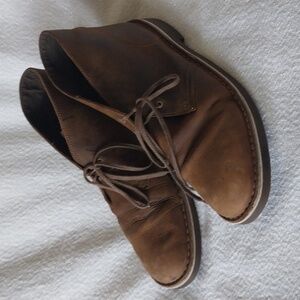 Clark's Chukka Ankle Brown leather boots Size 10.5